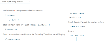 Completing square calculator solves the quadratic equation easily in a short span of eye. Factoring Calculator For Quadratic Equations