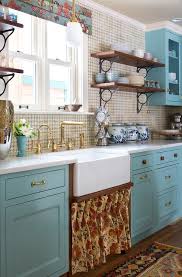 We did not find results for: Country Blue Kitchen With Skirted Farmhouse Sink Eclectic Kitchen