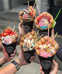 But if you like light airy sweet waffles filled with ice cream, cream, fruit, and chocolate as we do. Bubble Waffle Home Facebook