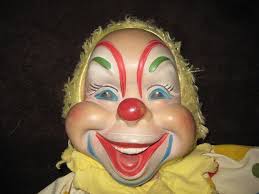 Vintage Rushton Star Creation Clown Stuffed Toy Doll With Etsy Creepy Dolls Clown Vintage