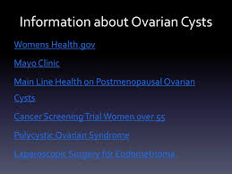 Know signs of ovarian cancer, like unusual bleeding, bloating, pelvic pain, etc. Ovarian Cysts Kasey Durham What Are Ovarian Cysts The Mayo Clinic Defines Ovarian Cysts As Fluid Filled Sacs Or Pockets Located Within Or On The Ovary Ppt Download