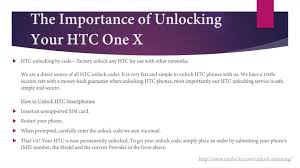 Avc | 1750 kbps | 720x300 | 23.976 fps language : Ppt The Importance Of Unlocking Your Htc One X Powerpoint Presentation Id 7333113