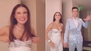 (🎥 by @dyanjong for #glamstheticseries). Millie Bobby Brown S 15 Sag Awards Mature Outfit Criticized On Social Media Daily Mail Online