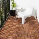 RUNNEN Decking, outdoor, brown stained, 9 sq feet Ikea