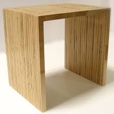 This type of wood has a specific hardwood surface veneer, and it is used in bare furniture, wall paneling and cabinetry. Stacked Plywood End Table Plywood Mobler Mobler Plywood