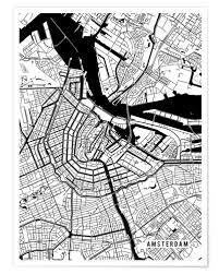 A6 karte inspiriert durch sarah j. Main Street Maps Amsterdam Niederlande Karte Poster Online Bestellen Posterlounge De