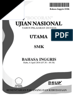 Mau mencoba soal latihan un (unbk) / usbn smk tahun 2020 mata pelajaran lainnya. Pra Ujian Nasional Bahasa Inggris Smk Kode A 55