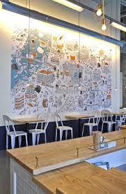 20 Of The Best Wall Murals In Restaurants Around The World Updated List Mural Wall Art Office Mural Cafe Wall