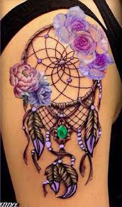 Dream catchers tattoos are very unique in designs and beautiful when they are inked colored. Lavender Flower Dream Catcher Tattoo Feather Tattoos Foot Tattoos Cool Tattoos