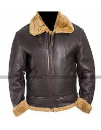 Farrier Dunkirk Tom Hardy Fur Collar Aviator Sheepskin Shearling Jacket Leather Bomber Jacket Fur Leather Jacket Shearling Jacket