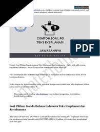 Maybe you would like to learn more about one of these? Contoh Soal Teks Eksplanasi Pdf