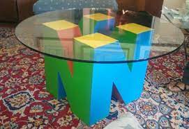 N64 Logo Table Nerd Room Geek Decor Game Room