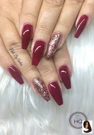 Nails Burgundy Christmas Glitter Acrylicnailsoval Nail Designs Red Nails Glitter Maroon Nails Burgundy Nails