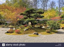Seine wirkung basiert auf dem zusammenspiel. Japanischer Garten Im Fruhling Kare San Sui Zen Garten Schaugarten Und Trockene Landschaftsgarten Bielefeld Nordrhein Westfalen Stockfotografie Alamy