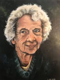 Just finished a very personal portrait, my Mum. I painted this from a very  dull and worn photograph that was taken in 1929 when she was seventeen. So  her image lives on