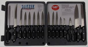 Slitzer 17 Pc Professional Kitchen Knife Set Cutlery Stainless Steel Full Tang Professional Kitchen Knives Knife Set Kitchen Kitchen Knives