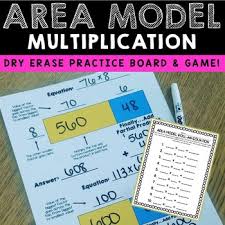When you do area model it it will take longer than. Area Model Multiplication Mat By Fourth Grade Flair Tpt