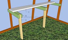 Free diy greenhouse plans that will give you what you need to build a one in your backyard. Greenhouse Bench Plans Howtospecialist How To Build Step By Step Diy Plans
