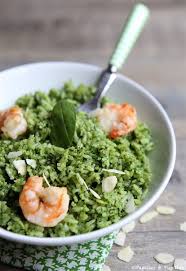 Crevettes Grillees Et Riz Au Pesto D Epinard Recette Pesto D Epinard Crevettes Grillees Riz