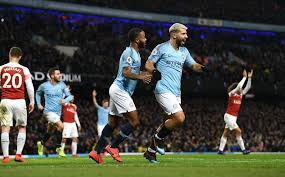 Sterling heads manchester city in front of arsenal premier league. Manchester City V Arsenal Combined Xi Premier League 2019 20