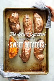 The Best And Quickest Baked Sweet Potatoes Live Simply Recipe Cooking Sweet Potatoes Sweet Potato Oven Recipes
