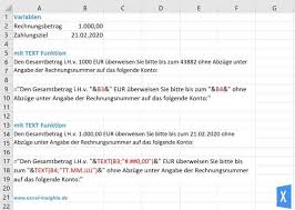 Nur wenige excel anwender kennen die excel index/vergleich kombination. Excel Text Funktion Zahlenwerte Im Text Formatieren Excel Insights