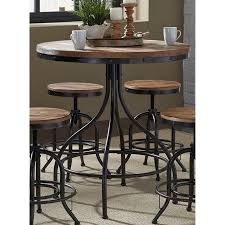 Maison arts 41 bar table round pub table bar height counter table tall break. Liberty Furniture Industries Vintage Dining Series Round Pub Table Vintageindustrialfurniture Round Pub Table Pub Table Sets Pub Table