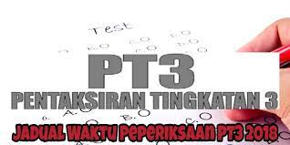Pt3, stam, stpm, spmu dan pav. Jadual Waktu Peperiksaan Pt3 2020 Pentaksiran Tingkatan 3