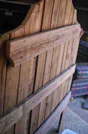 The bed frame is available in a range of sizes, to fit harmoniously into any interior. Remodelaholic Curvy Reclaimed Wood Headboard Tutorial