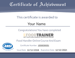 Just 3 easy steps to earn a certificate. Efoodtrainer Food Handlers Cards Certificates