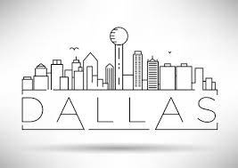 Step 2 next color the sun gradient yellows dark to light from the. Dallas Texas City Skyline Kontur Schwarz Weiss Silhouette Illustration Lizenzfrei Nutzbare Vektorgrafiken Clip Arts Illustrationen Image 30616520