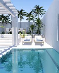 Contemporary Tropical Backyard With Houseology Backyard Pool Designs Small Backyard Pools Luxury Pools