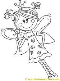 Dibujos De Hadas Para Colorear Web Del Maestro Dibujos De Hadas Dibujos Hadas