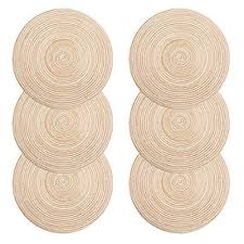 u artlines sets de table lot de 6 set de table pp tresse lavable resistantes a la chaleur antiderapant set de tabl set de table rond set de table sets de table