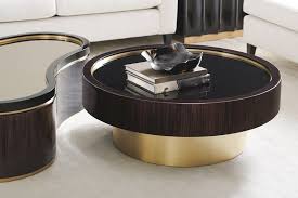 The Anonymous Cocktail Table Caracole Looking For A Distinctive Cocktail Table To Add A Warm Yet Modern Focal Point Coffee Table Wood Table Cocktail Tables
