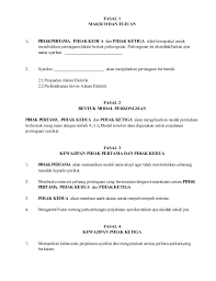Pihak rf selaku pengelola modal bagi pihak pelabur. Surat Perjanjian Perkongsian