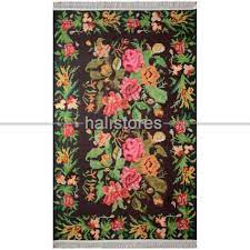 karabag kilim desenli baskili hali ln 05 halilar ki li m siyah hali