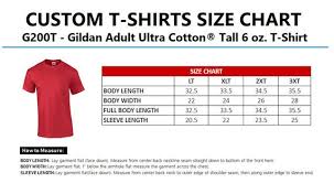6 Custom T Shirt 6 Oz Gildan Ultra Cotton T Shirts In Mens Tall And Ladies Sizes G200