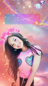 #art #black #blue #blackpink lisa #blackpink #blackpink jennie #jenner #cute. Cute Anime Jennie Wallpapers Wallpaper Cave