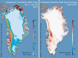 Summer Heat Hits Cold Ice Sheet Greenland Ice Sheet Today