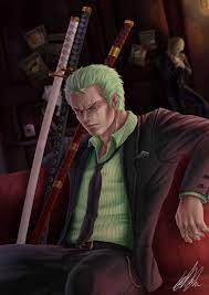 608 views • december 14. My Fan Art Of Zoro In A Yakuza Like Theme Onepiece