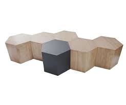 Hive Wood Modular Honeycomb Geometric Table Geometric Table Modular Furniture Modular Furniture System