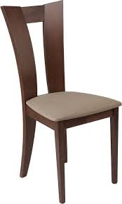 Talbot Walnut Finish Wood Dining Chair With Slotted Back And Magnolia Brown Fabric Seat Wood Chair Design Wood Dining Chairs Dining Chair Design