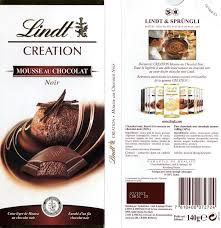 Lindt Tablette De Chocolat Mousse Au Chocolat Chocolat