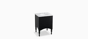 The kelston petite vanity cabinet features detailed fluting that brings a warm elegance to the bathroom K 2412 Alberry 24 Inch Vanity Kohler