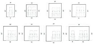 1 car garage sizes size of a 2 average door smallest