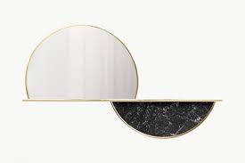 Download Premium Png Of Semicircle Gold Framed Mirror Transparent Png In 2020 Gold Framed Mirror Marble Frame Mirror Frames