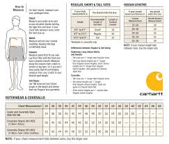 Cabelas Sizing Charts Carhartt Mens Outerwear Overall