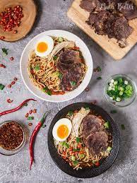 This Spicy Beef Chashu Ramen Noodles Recipe Is Alternative For People Who Eat Halal Or Kosher Food But Want To Enjoy Delicious Ramen No Pork No Lard And No Mie