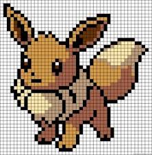 Eevee Pokemon Perler Bead Pattern Pokemon Perler Beads Pokemon Cross Stitch Pixel Art Pokemon